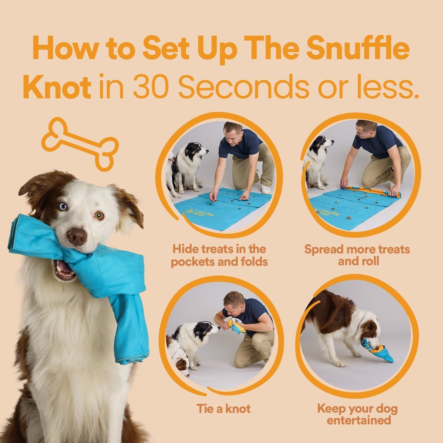 Nou Snuffle Toy Charcoal with Crinkle